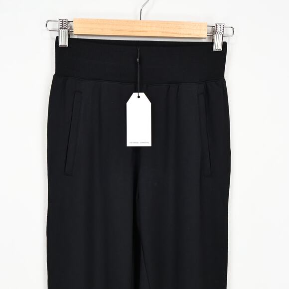 Universal Standard Bridget Luxe Fine Terry Jogger Black Size 4XS 0/00 NWT - Picture 2 of 7